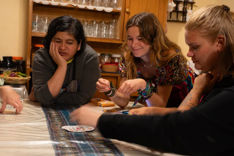 Playing board games while food cooks