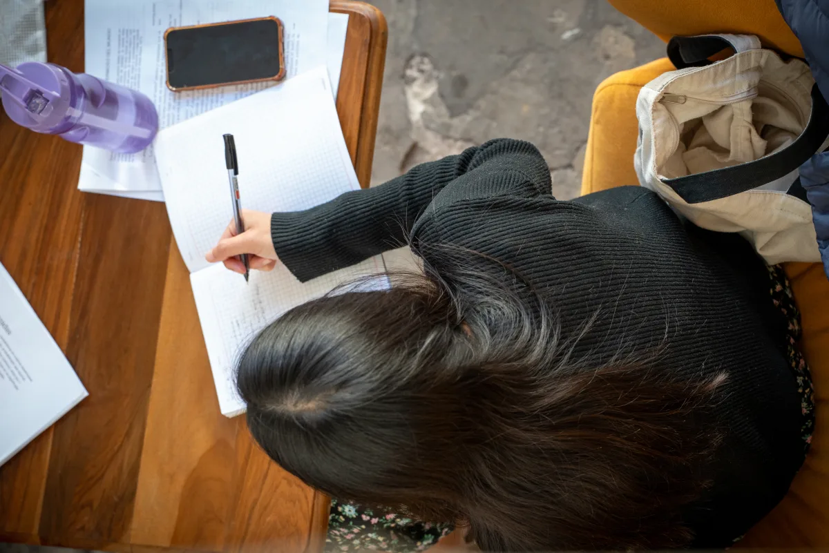 Students learning Spanish